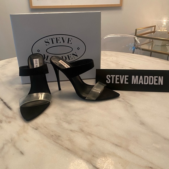 Brand New Steve Madden- Crying Black, size 7.5 - Picture 2 of 5